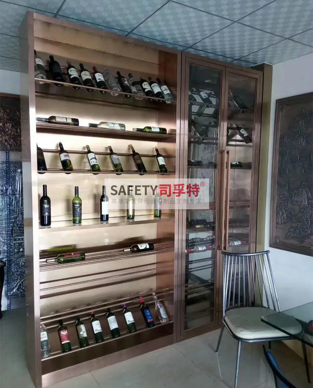 不銹鋼酒柜款式多樣，美觀時尚，經(jīng)久耐用(圖4)