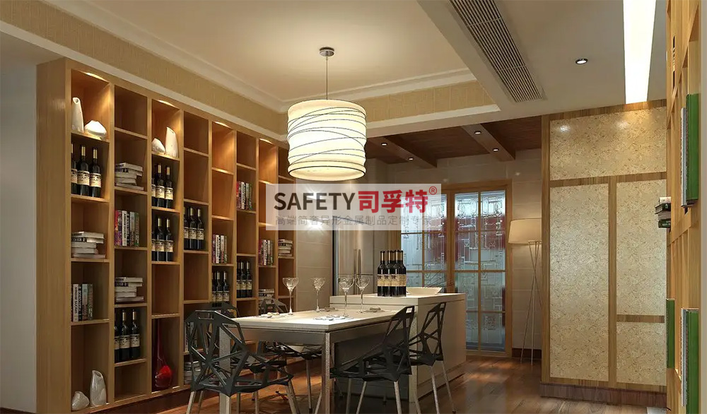 酒柜放到哪里合適？什么酒柜顯得高檔？【不銹鋼酒柜(圖4)