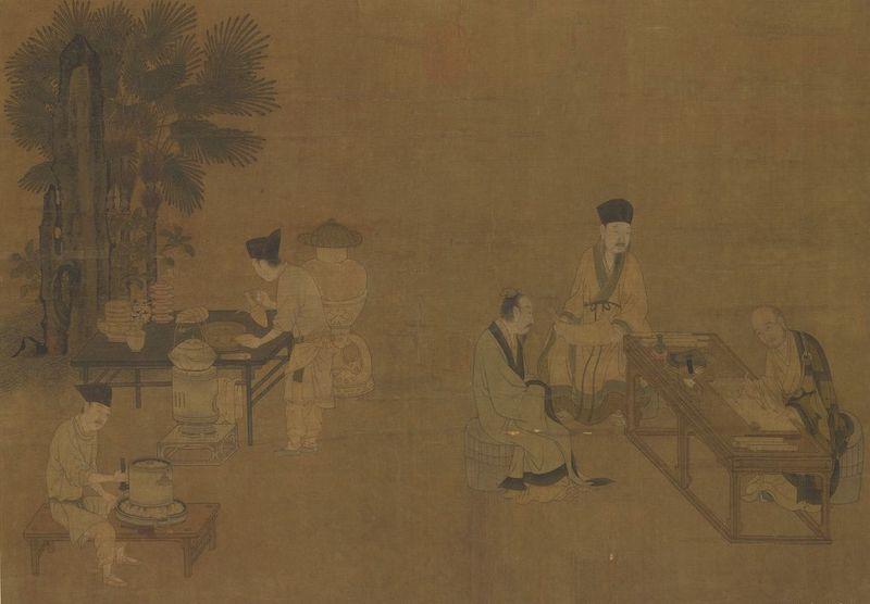 重拾“圍爐煮茶”文化，一起看看故宮藏畫(huà)里的“圍爐煮茶”[精制鋼圍爐茶桌](圖2)