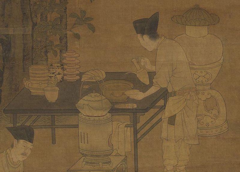 重拾“圍爐煮茶”文化，一起看看故宮藏畫(huà)里的“圍爐煮茶”[精制鋼圍爐茶桌](圖4)