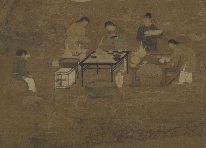 重拾“圍爐煮茶”文化，一起看看故宮藏畫(huà)里的“圍爐煮茶”[精制鋼圍爐茶桌](圖6)