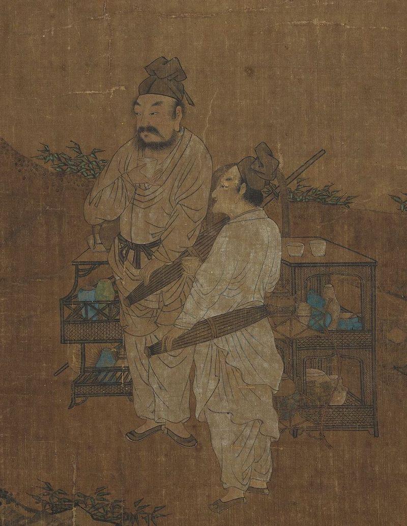 重拾“圍爐煮茶”文化，一起看看故宮藏畫(huà)里的“圍爐煮茶”[精制鋼圍爐茶桌](圖8)