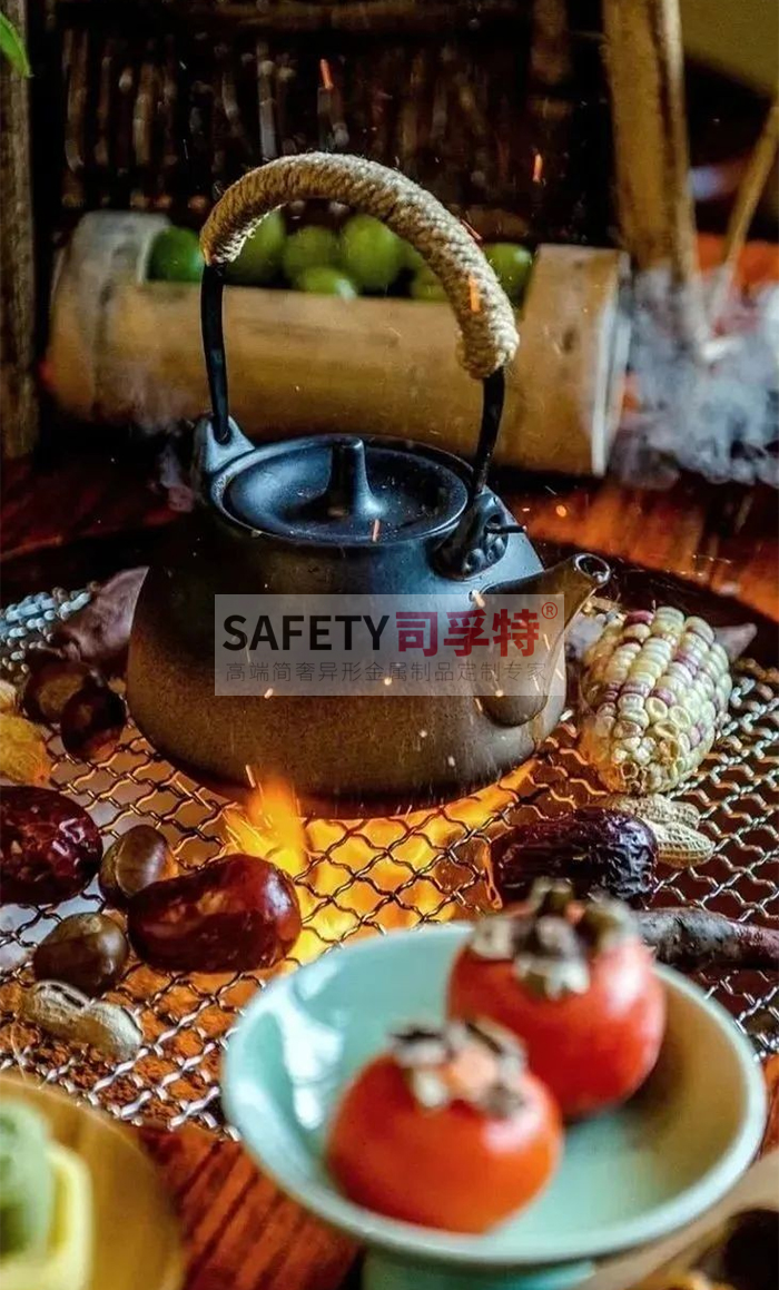 圍爐煮茶小貼士：火災(zāi)、中毒、燙傷需防范[精制鋼圍爐茶桌](圖2)