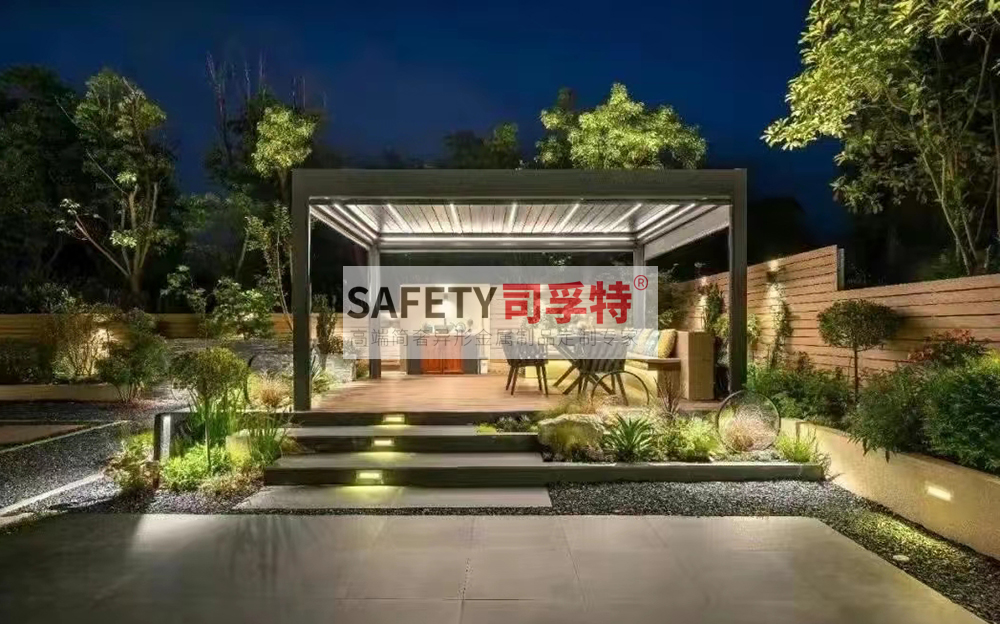 新中式景觀涼亭設(shè)計有哪些注意事項[精致不銹鋼涼亭，鋁藝涼亭](圖1)